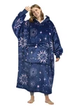 Catalonia Astrology Print Full Body Blanket Hoodie Sweatshirt Fleece For Women. Fixed Price $49.99.