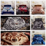 Floral Animal Printed Winter Blanket Warm Silky Mink King Size. Fixed Price $71.91.