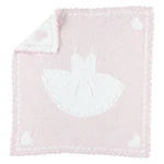 Barefoot Dreams Cozychic Scalloped Receiving Blanket, Pink - White, One Size. Fixed Price $59.95.