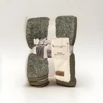 Koolaburra By Ugg Wiona M Lange Sherpa Throw Blanket 50X70 Gray White. Fixed Price $47.00.
