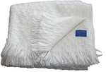 Pendleton Wool Throw Blanket Cream White Basketweave Fringe Usa Made 54X65-SU. Fixed Price $129.99.