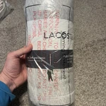 Lacoste Home Fresh Fleece Throw, 50" X 70" - Heather Grey New. Fixed Price $49.00.