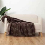 Berkshire Collection Plush Faux Fur Throw Color Brown Size 60 70IN New. Fixed Price $40.00.