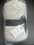 Chunky Knit Bordered Throw Blanket Cream Hearth & Hand With Magnolia New. Fixed Price $19.99.