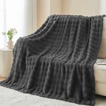 Newcosplay Blanket For Couch Dark Grey Super THROW(50"X60"),. Fixed Price $27.16.