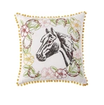 The Pioneer Woman Horse Cameo Decorative Throw Pillow, 16" X Nwt. Fixed Price $35.00.
