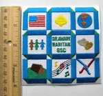 Htf Girl Scout Delaware Raritan Council Patch Chesapeake Bay Badge Huge 4" Quilt. Fixed Price $8.07.