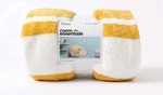 Room Essentials Plush Throw Blanket 50"X 60" - Yellow And White Stripes New. Fixed Price $15.99.