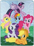 My Little Pony Micro Raschel Throw Blanket, 46" X 60", Join The Herd. Fixed Price $32.99.