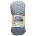 Hudson & Main Reversible Lightweight Cooling Throw Blanket, 60" X 70" (blue). Fixed Price $34.99.