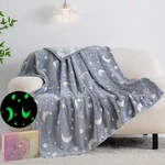 Qsteheml Moon Glow In The Dark Blanket,star Gifts Toys For 50X60, Gray. Fixed Price $26.11.