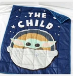 Star Wars The Child Grogu 4.5LB 36"X48" Kids Plush Weighted Blanket Mandalorian. Fixed Price $39.99.