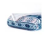Reversible Fleece Blanket 50-INCH X 60-INCH Machine-washable Sherpa Throw W.... Fixed Price $39.99.