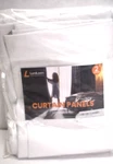 Lumiloom 10096 Blackout Curtains 52" X 108" Panels White Window. Fixed Price $26.99.