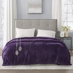 Fast Heating Electric Blanket, Auto Shut Off, Purple Full Size 84"X80. Fixed Price $133.99.
