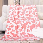 Soft Fleece Blankets Twin Size 60" X 80" (150 200 Cm), Pink Cow. Fixed Price $28.58.