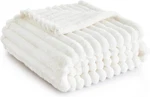 Bedsure Gentlesoft White Throw Blanket For Couch - Cozy Women, Cute. Fixed Price $19.26.