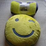 Smiley Face Plush Throw Blanket 50X60 And Pillow 15 In Room Essentials New. Fixed Price $19.95.