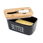 Hasense Porcelain Butter Dish With Bamboo Lid - Covered Keeper. Fixed Price $28.50.