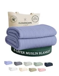 Cloudscape Layer Muslin Blanket / Calking (92"X108") 08: Lavender Blue. Fixed Price $195.69.