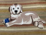 Nwt Safavieh Yellow Labrador Dog Shaped Wool Throw Rug. Fixed Price $85.50.