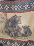 Orion Bear Southwestern Throw Blanket 59X79 Beige Made In Usa James Hautman. Fixed Price $39.99.