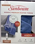 Sunbeam Nordic Premium Heated Throw (dusty Blue ) 50 In X 60 Brand New. Fixed Price $35.99.