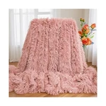 Ultra Soft Plush Blanket Cozy Furry Throw For Bed, Sofa, C... Usa Fas. Fixed Price $29.27.