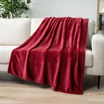 Wine Red Fleece Throw Blanket 50X60 Soft Cozy Couch Bed Decorative Gift. Fixed Price $23.79.