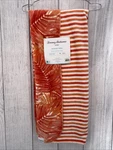 Tommy Bahama Throw Blanket 50X70 Orange Hot Tropics Floral Stripe Reverse Plush. Fixed Price $49.99.