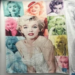 Marilyn Monroe Multi Color Throw Blanket Fleece. Fixed Price $15.00.