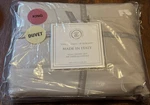 Tessitura Toscana Telerie Firenze Gray King Duvet Cover 500 Cotton Percale. Fixed Price $115.00.