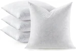 Swandream Feather Throw Pillow Inserts Set 4, Soft Fluffy Square 20 X Inch. Fixed Price $72.79.