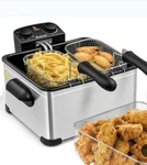 Costway Electric Deep Fat Fryer Stainless Steel Dual Basket EP25589US Timer. Fixed Price $54.99.