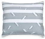 Peri Home Stripe Fringe Pillow Sham 100% Cotton - Grey White Standard. Fixed Price $19.95.