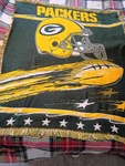 Green Bay Packers Nfl Football Throw Blanket 54" X 44" The Northwest Company. Fixed Price $12.00.