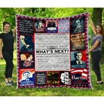 The West Wing Quilts, Quotes Blanket Super Soft Comfy Warm. Fixed Price $79.95.
