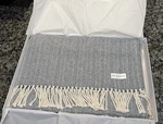 Sferra Celine 703 Herringbone Cotton Throw Blanket Blue White - Brand New. Fixed Price $50.00.