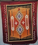 Indian Design Southwestern G5030 Burgundy Queen Size Blanket. Fixed Price $58.23.