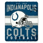 Indianapolis Colts 50" X 60" Singular Fleece Throw Blanket By Northwest. Fixed Price $19.99.