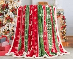 Touchat Red Sherpa Christmas Throw Blanket, Fuzzy Fluffy Soft Cozy Flee. Fixed Price $39.14.