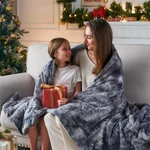 Newcosplay Super Soft Faux Fur Throw Blanket For Couch Grey Sherpa Fuzzy Plus.... Fixed Price $38.26.
