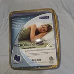 Shavel King Size Micro Flannel Quilted Heated Blanket 108"X90" (purple). Fixed Price $124.99.