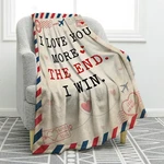 Jekeno Wedding Anniversary Love You Blanket 50"X60", Win-i More. Fixed Price $31.70.