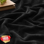 Bedelite Fleece Blanket Black Throw 50X60IN Cozy Plush Soft. Fixed Price $20.00.