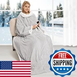 Figerm Electric Blanket Heated Throw Soft Flannel Sherpa Wearable. Fixed Price $88.12.