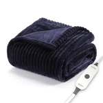 Sunbeam Royal Posh Velvet Heated Throw Electric Blanket 50" X 60" - Admiral Blue. Fixed Price $51.43.
