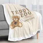 Sherpa Blanket Cute Bear Flannel Throw (60 80 In). Fixed Price $11.25.