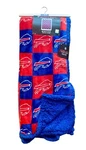 Buffalo Bills 60 X 70 Repeat Tonal Logo Sherpa Throw Blanket Soft Pegasus Nfl. Fixed Price $65.00.