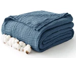 Kozyhvn 100% Cotton Muslin Blanket King 108" X 90", 6 Layers Breathable And L.... Fixed Price $69.70.